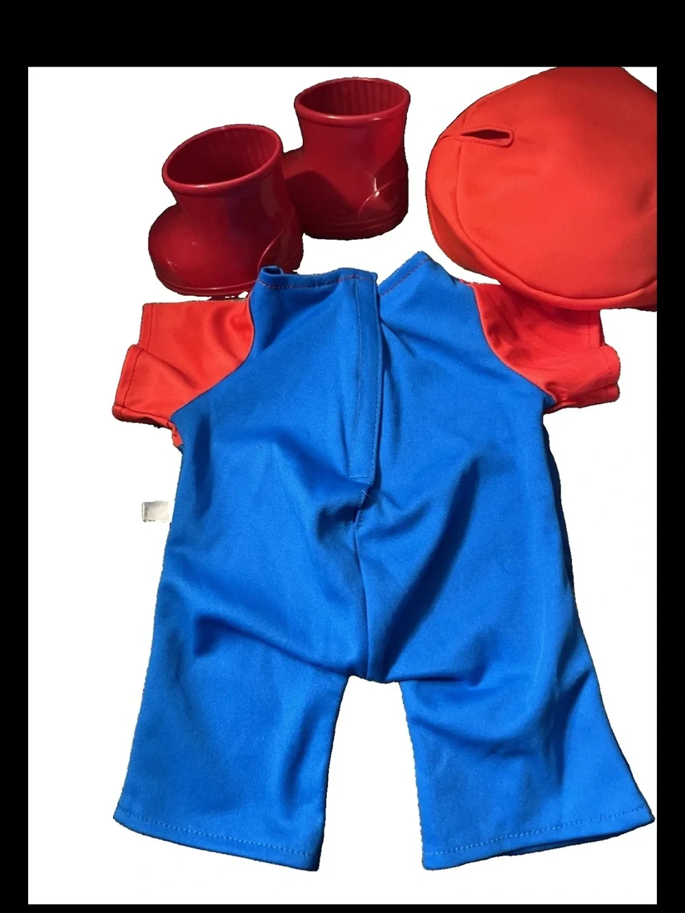 Build A Bear Super Mario Outfit Costume Hat Boots Overalls Nintendo BABW